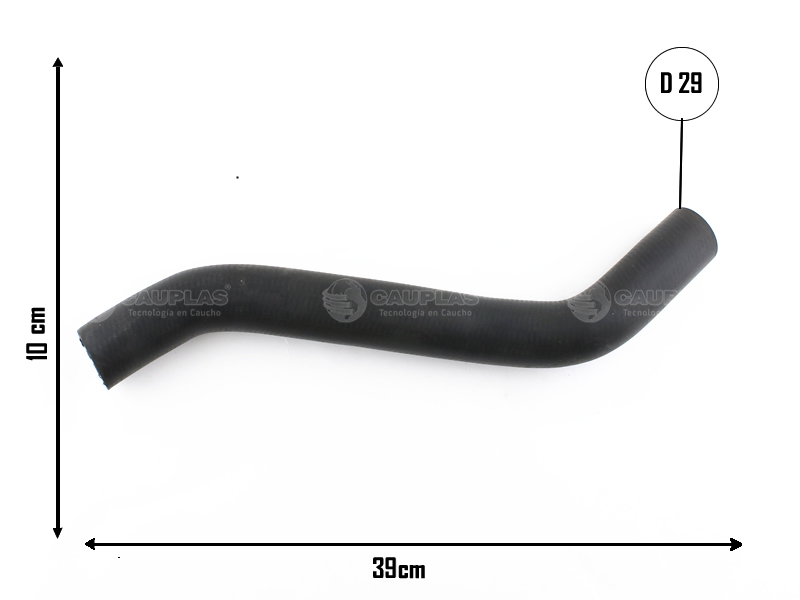 CAUPLAS MANGUERA RADIADOR SUPERIOR VW VENTO OEM:1K0122101DC 1FD =YACO 4117