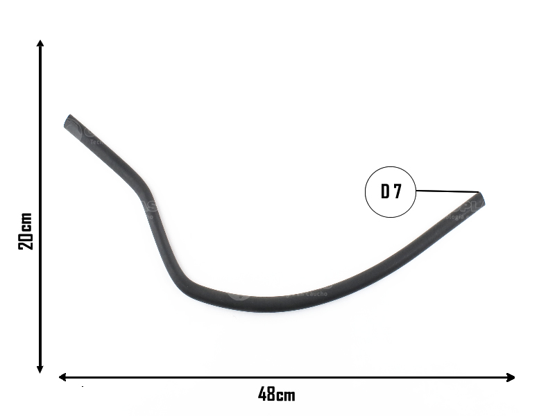 CAUPLAS MANGUERA VASO DE EXPAN A TAPA DE CILINDRO CADDY POLO OEM:6K0121447 =YACO 2047