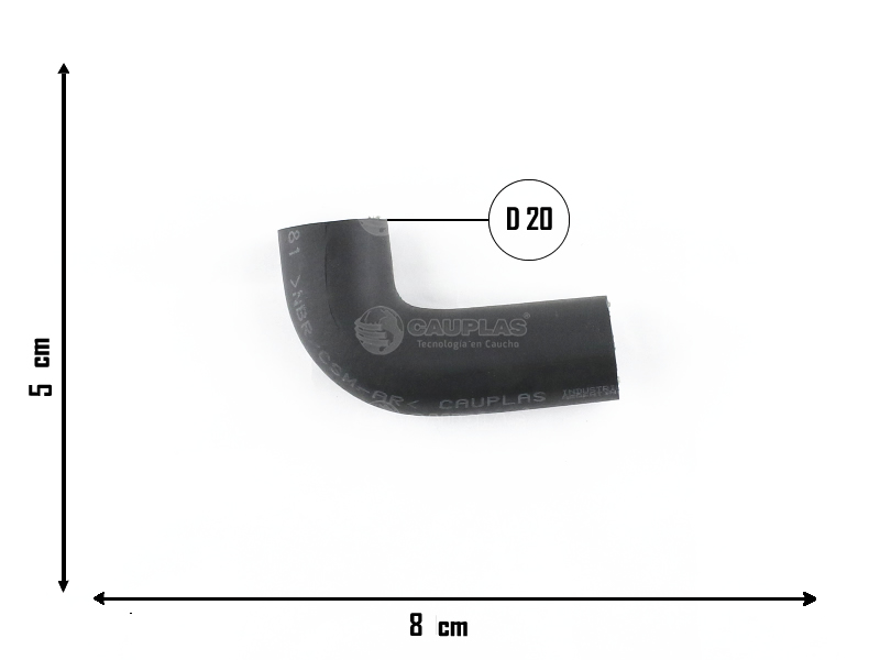 CAUPLAS MANGUERA DEFLECTOR DE AIRE VW FOX SURAN  =YACO 3683