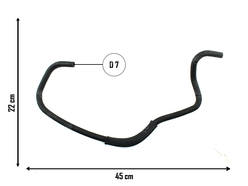 CAUPLAS MANGUERA VASO DE EXPANSION VW FOX OEM:5Z0122447M