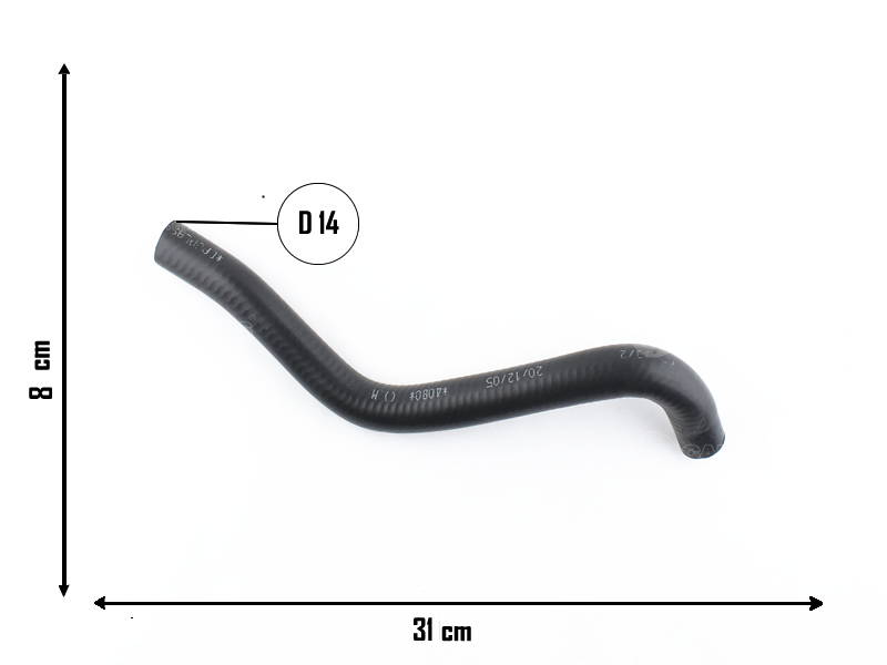 CAUPLAS MANGUERA VASO DE EXPANSION A RAD VW GACEL PASSAT OEM:321121109S