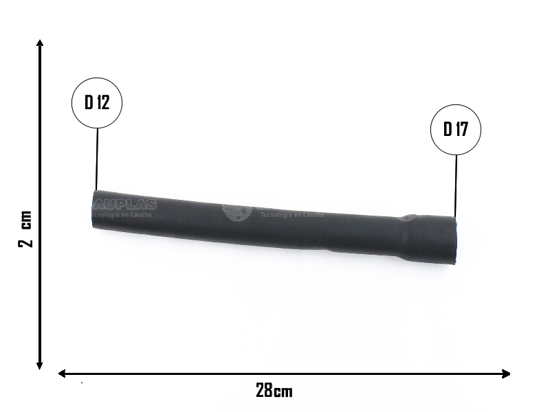 CAUPLAS MANGUERA UNION FILTRO DE AIRE GACEL GOL I SAVEIRO I SENDA =YACO 1568