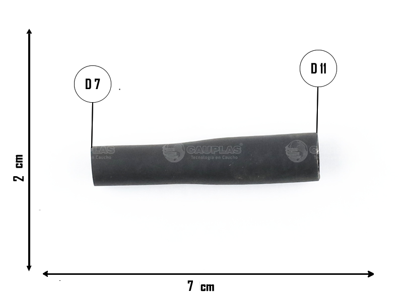 CAUPLAS MANGUERA COMBUSTIBLE VW GOL II/III/IV SAVEIRO II/III/IV