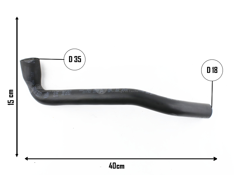 CAUPLAS MANGUERA DESCARGA DE GASES VW GOL II SAVEIRO II
