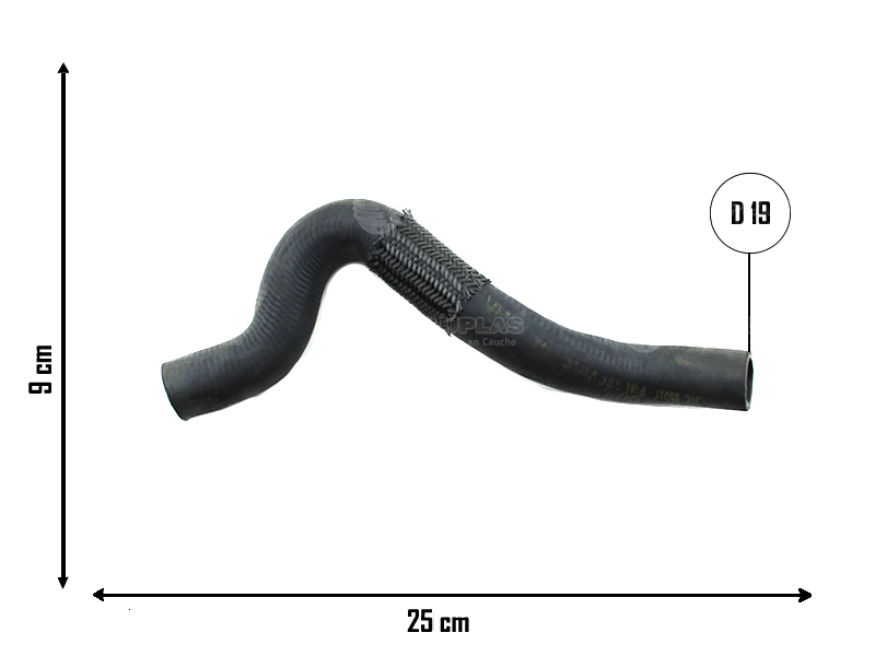 CAUPLAS MANGUERA BOMBA DE AGUA A TUBO RIGIDO VW GOLF IV = YACO 2073