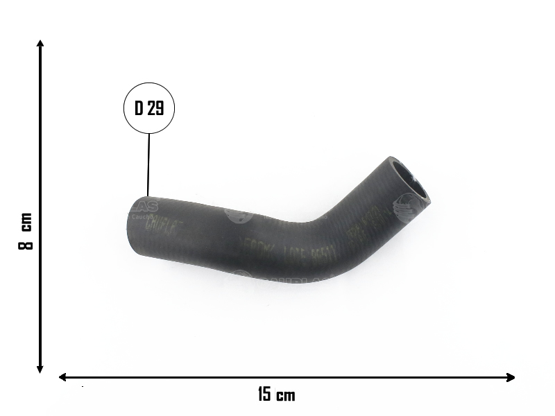 CAUPLAS MANGUERA RADIADOR SUPERIOR VW GOLF IV OEM:1JE122101 =YACO 3031