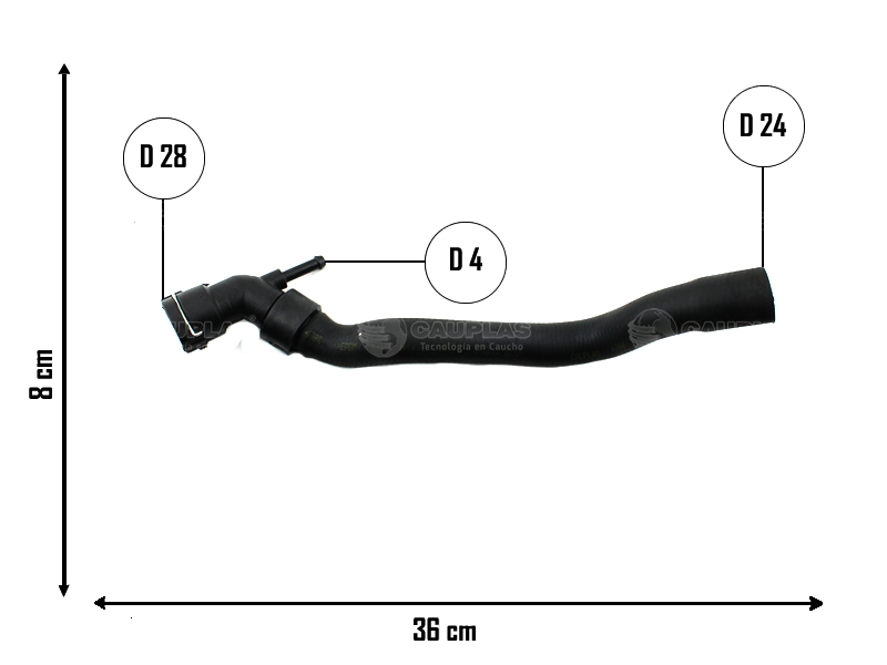 CAUPLAS MANGUERA REFRIGERACION VW GOLF IV 