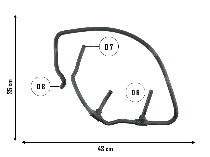 CAUPLAS MANGUERA REFRIGERACION 4 VIAS VW GOLF IV OEM:1J0122447CF