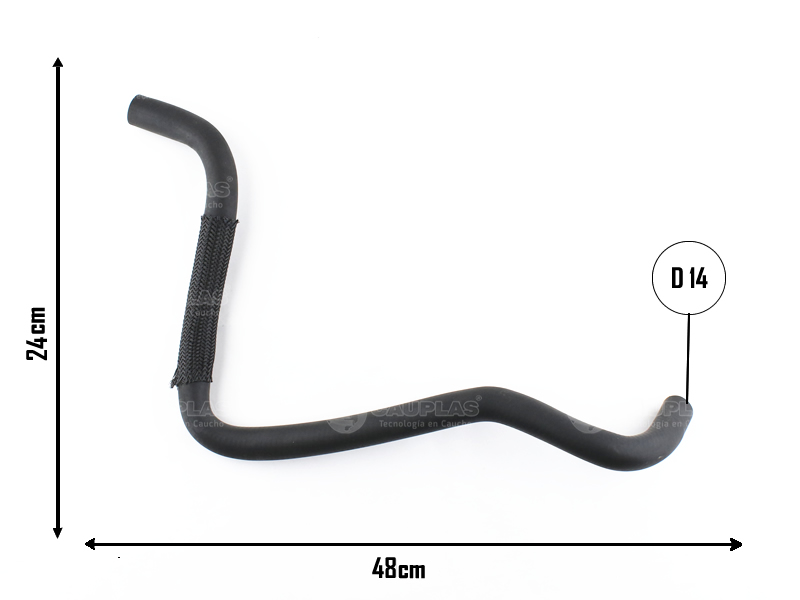 CAUPLAS MANGUERA VASO DE EXPANSION VW BORA GOLF IV  =YACO 2061