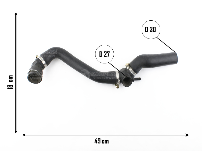 CAUPLAS MANGUERA RADIADOR SUPERIOR AUDI A3 VW BORA GOLF IV