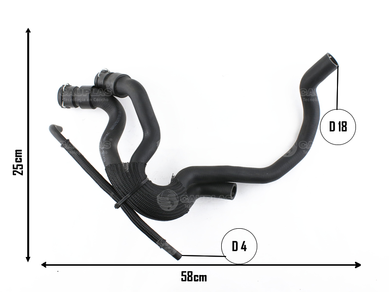 CAUPLAS MANGUERA CONJUNTO CALEFACCION VW GOLF IV / V
