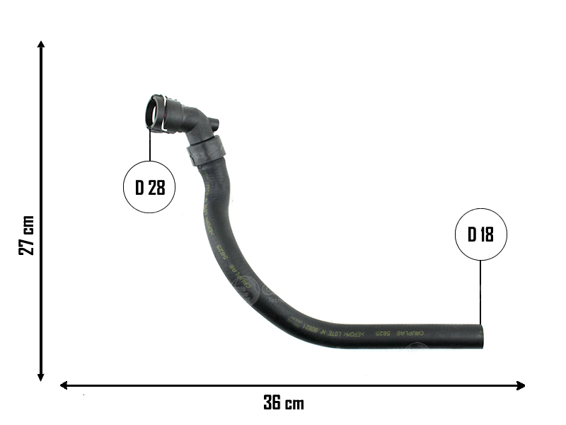 CAUPLAS MANGUERA REFRIGERACION A3 GOLF IV OEM:1JE122073 =YACO 4387