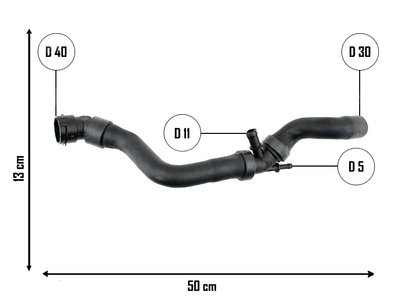 CAUPLAS MANGUERA RADIADOR SUPERIOR AUDI A3 VW BORA GOLF IV / V OEM:1J0122101R