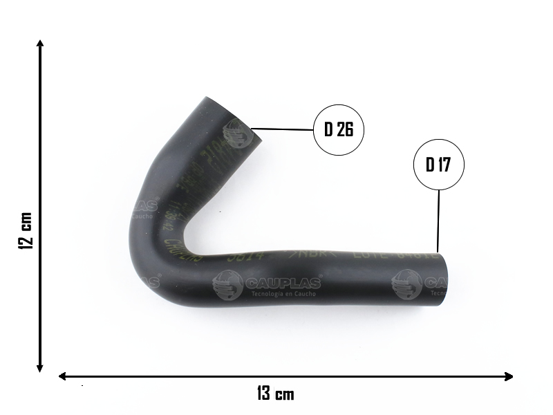 CAUPLAS MANGUERA DESCARGA DE GASES VW BORA GOLF IV OEM:06A133240