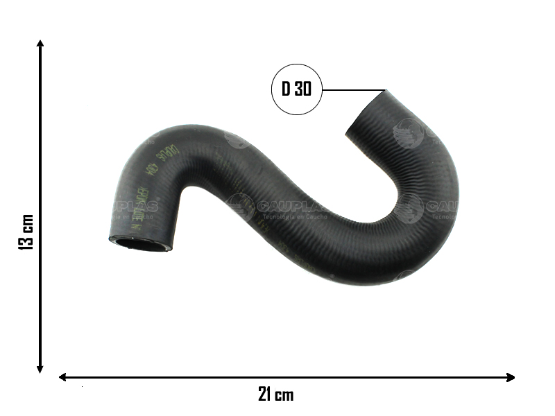 CAUPLAS MANGUERA RADIADOR INFERIOR FORD ESCORT ORION VW POINTER  =YACO 1521