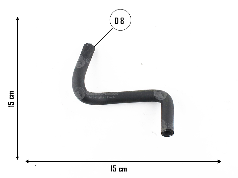 CAUPLAS MANGUERA BOMBA DE AGUA A ADMISION VW POINTER = YACO 1530