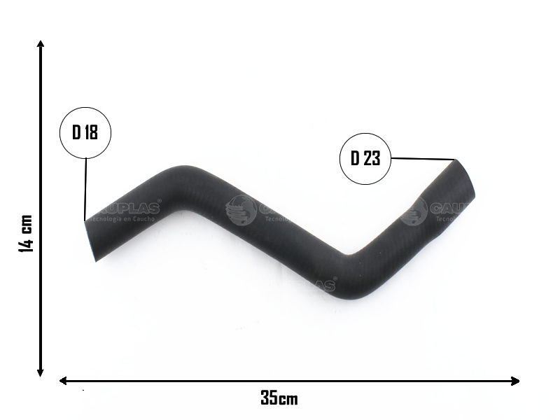 CAUPLAS MANGUERA CALEFACCION ENTRADA AUDI A3 SEAT CORDOBA IBIZA VW NEW BEETLE POLO = YACO 3435