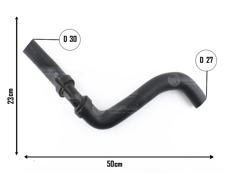 CAUPLAS MANGUERA RADIADOR SUPERIOR AUDI A3 SEAT CORDOBA IBIZA VW NEW BEETLE POLO OEM:6K0122101J =YACO 3441/3442