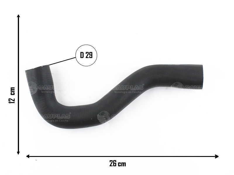 CAUPLAS MANGUERA RADIADOR SUPERIOR VW CADDY POLO OEM:6KE 121101D =YACO 3579