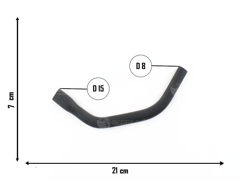 CAUPLAS MANGUERA REFRIGERACION VW  CARAT GACEL GOL I PASSAT QUANTUM SANTANA SAVEIRO I SENDA OEM:261210563 =YACO 1252