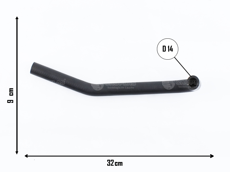 CAUPLAS MANGUERA DIREC HIDR BOMBA A TANQUE GOL II SAVEIRO II OEM:377422887RA =YACO 3566