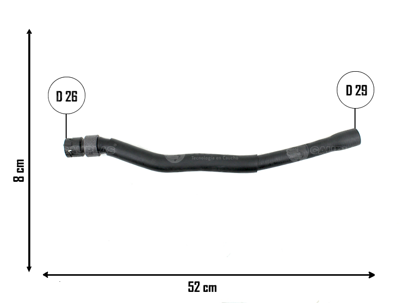CAUPLAS MANGUERA CALEFACCION VW TIGUAN  OEM:5N0122073L