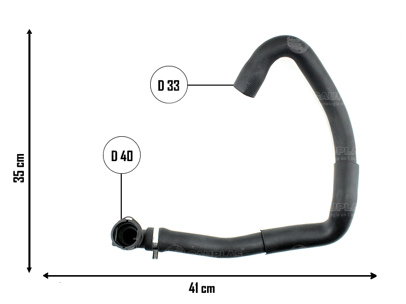 CAUPLAS MANGUERA RADIADOR INFERIOR VW TIGUAN OEM:5N0121051F