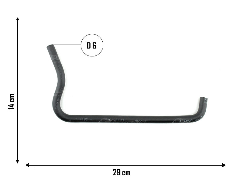 CAUPLAS MANGUERA CONECTOR 3 VIAS A RAD VW TRANSPORTER OEM:044121060H =YACO 3493