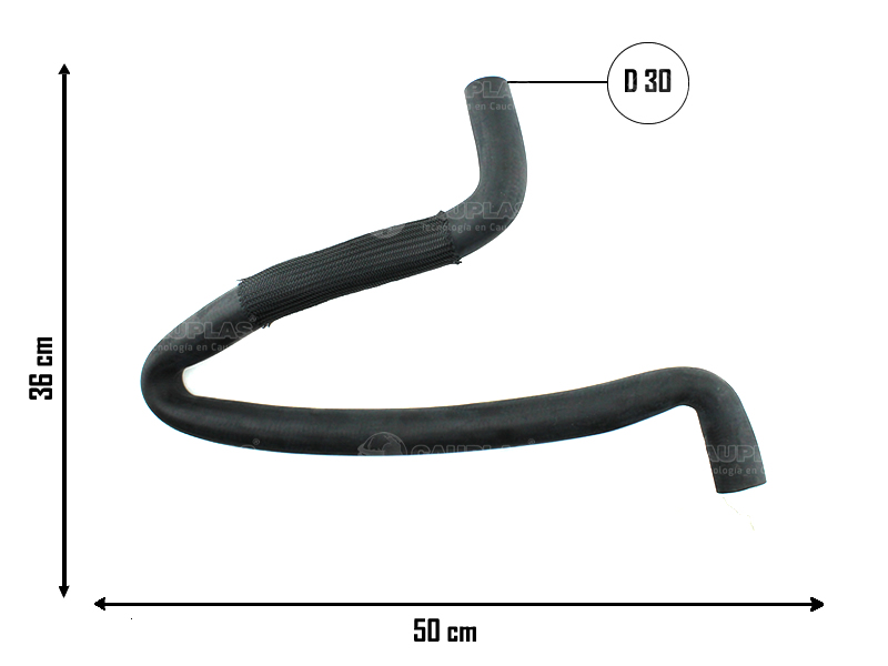 CAUPLAS MANGUERA RADIADOR INFERIOR VW TRANSPORTER  =YACO 1940