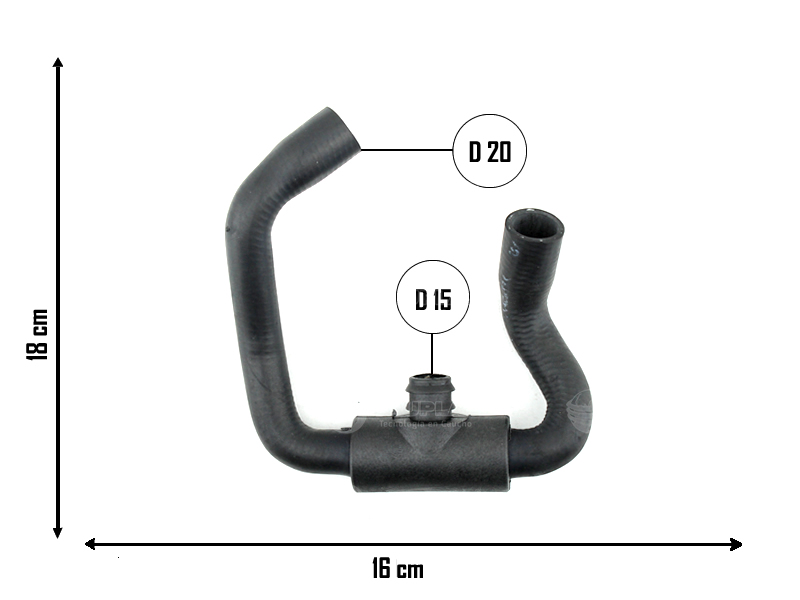 CAUPLAS MANGUERA REFRIGERACION VW UP =YACO 4455