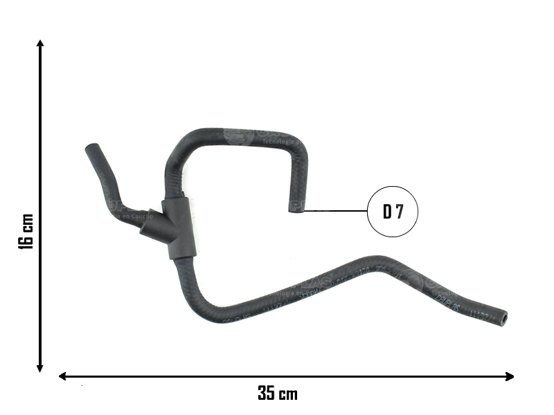CAUPLAS MANGUERA VASO DE EXPANSION VW UP OEM:1S0122447M =YACO 4425