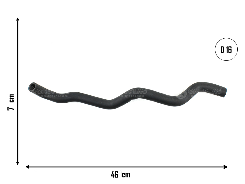 CAUPLAS MANGUERA VASO DE EXPANSION VW UP  OEM:1S0121109K =YACO 4460