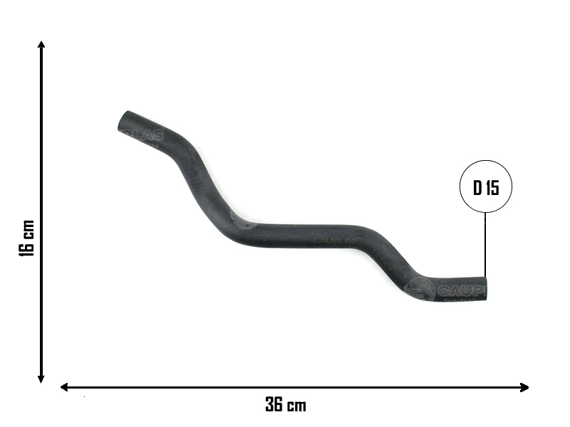CAUPLAS MANGUERA VASO DE EXPANSION VW UP OEM:1SB121109E =YACO 4457