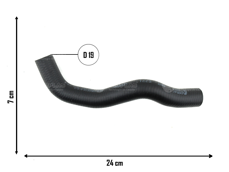 CAUPLAS MANGUERA INTERCAMBIADOR DE CALOR VW VENTO  =YACO 3951