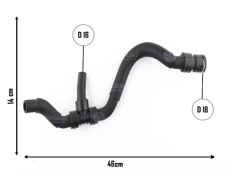 CAUPLAS MANGUERA REFRIGERACION VW VENTO OEM:1K0122073FE