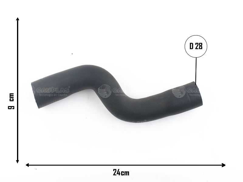 CAUPLAS MANGUERA RADIADOR INFERIOR VW GOLF III OEM:1H0121051A =YACO 2048