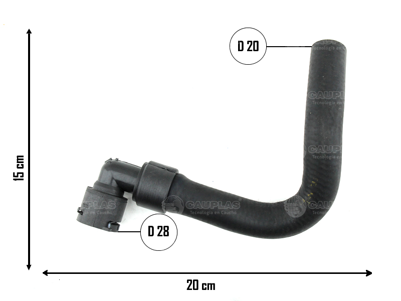 CAUPLAS MANGUERA REFRIGERACION VW VENTO OEM:3C0122157FC