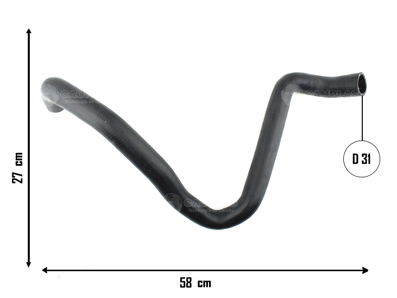 CAUPLAS MANGUERA RADIADOR INFERIOR VW VENTO OEM:5C0122051