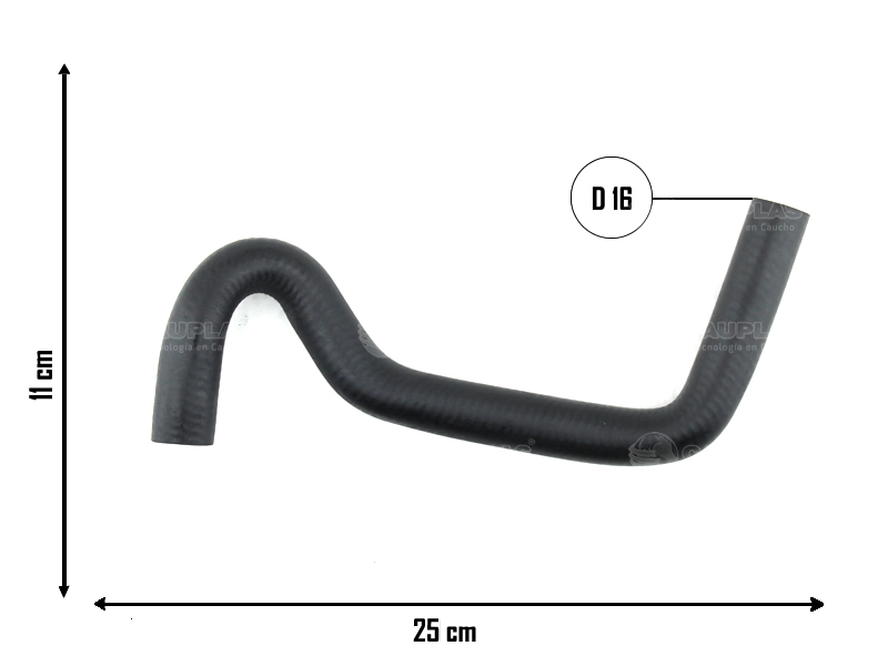 CAUPLAS MANGUERA CALEFACTOR SALIDA VW 1500 OEM:4244511 =YACO 391