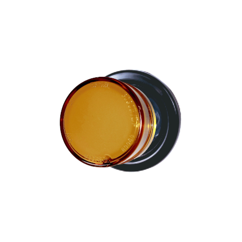 BAIML FARO ELECTR. REDONDO Ø 2'' 4 LEDS BIVOLTAJE AMBAR DIFUSO
