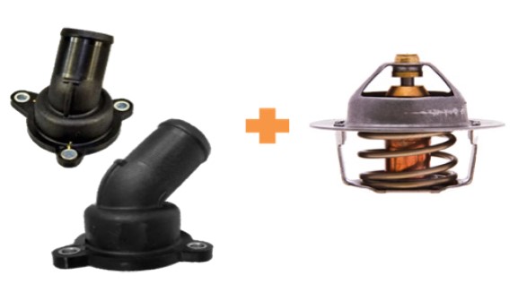 MLH TERMOSTATO + CONECTOR RENAULT LOGAN II K7M-812 1.6L 8V EURO V 14> (KIT WF0282P + TH6047.89J)