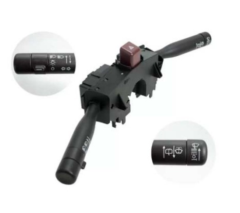 VUARAM LLAVE DE LUCES GIROS BALIZA LIMPIA PARABRISAS Y LIMPIA LUNETA CHEVROLET CELTA SUZUKI FUN 06/10 (MODELOS C/BOCINA EN VOLANTE) 24 PINES 