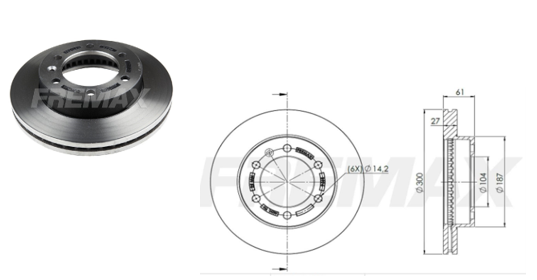 FREMAX DISCO FRENO CHEVROLET TRAILBLAZER S10 VENTILADO DELANTERO