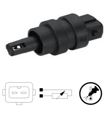 MLH SENSOR TEMPERATURA AIRE VW POLO CLASSIC (L96) 1.9SD 96/00 SURAN (L06) 1.9 SDI 07/10 TRANSPORTER FURGON (L96) 1.9 TD 96/02