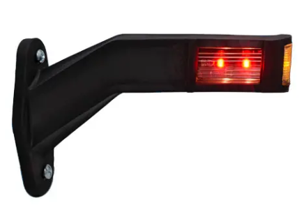 BAIML SOPORTE ELECTR. BIVOLTAJE 12/24V AMBAR/CRISTAL/ROJO - DERECHO