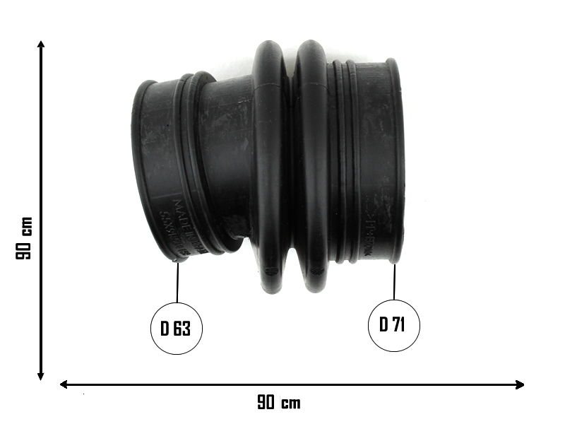 CAUPLAS MANGUERA FILTRO DE AIRE FORD KA 1.3 03/07 OEM:1S5X9R504BB  1S5X9C623BB