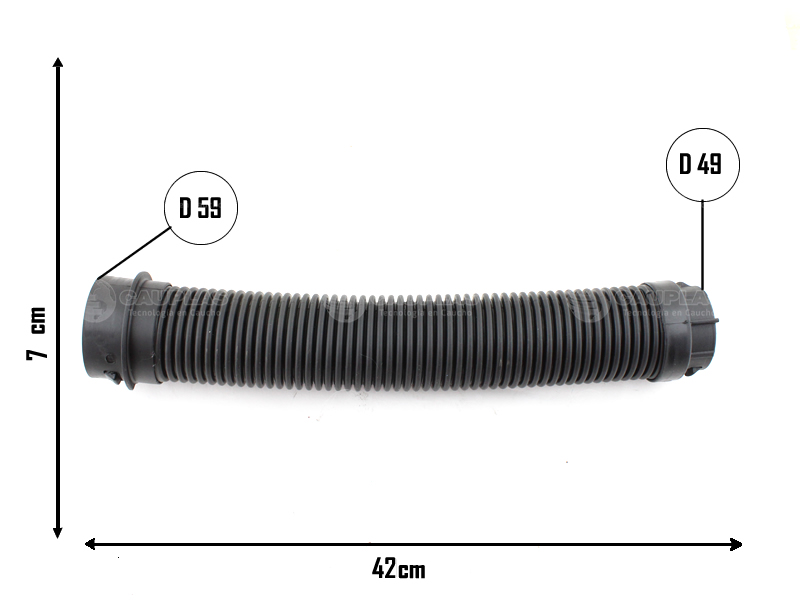 CAUPLAS MANGUERA TOMA DE AIRE ARGO 1.3 17/24 CRONOS 1.3 18/24 OEM:52175784