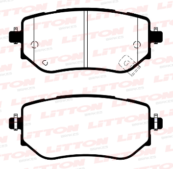 LITTON PASTILLAS FRENO TRASERA NISSAN FRONTIER 2.3 / 2.5 23' (POSICION 1263)