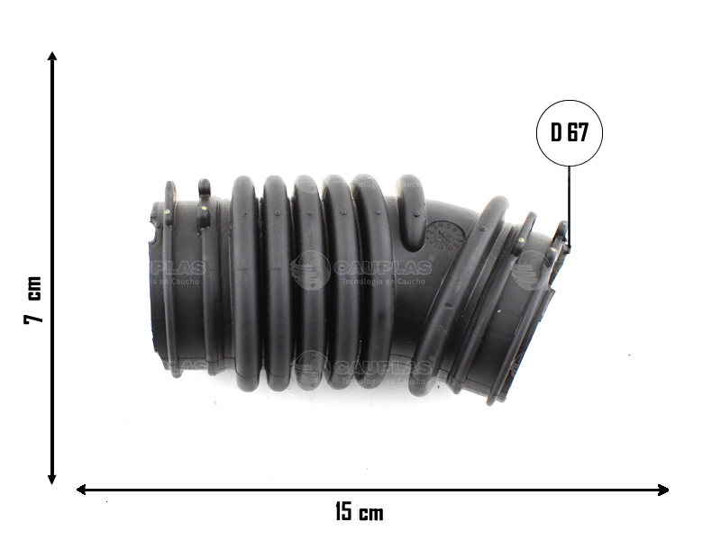 CAUPLAS  MANGUERA CIRCULACION DE AIRE FORD FOCUS 2.0 08/13