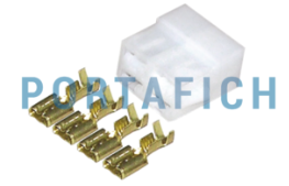 PORTAFICH CONECTOR 4 VIAS MACHO C/TERMINAL